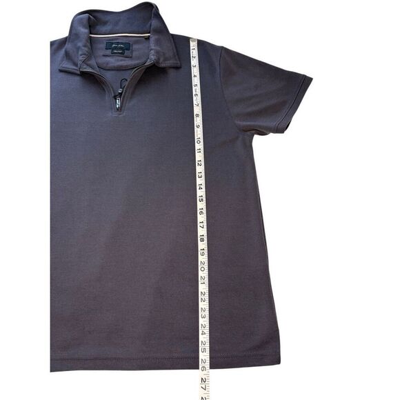 Porter & Ash charcoal grey zip polo shirt - XL - Picture 5 of 8